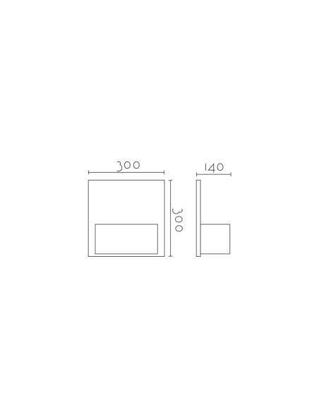 Aplique de pared modelo CHIC - 1xE27 en color Blanco para 1xE27 (no incluida)