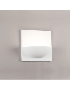 Aplique de pared modelo CONCA - 1xE27 en color Blanco para 1xE27 (no incluida)