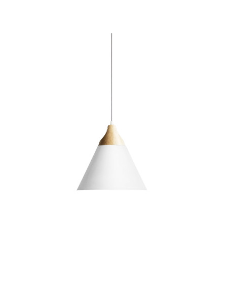 Lámpara colgante modelo MD8034B-WH en color Blanco para 1xE27 (no incluida)
