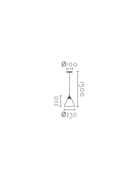 Lámpara colgante modelo MD8034B-WH en color Blanco para 1xE27 (no incluida)