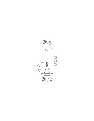 Lámpara colgante modelo MD6152 para 1xE27 (no incluida)