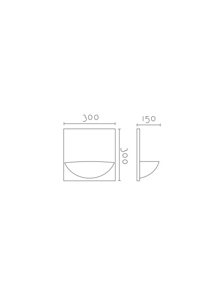 Aplique de pared modelo CAPRI - 1xE27 en color Blanco para 1xE27 (no incluida)