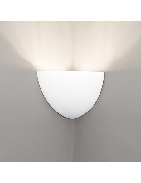 Aplique de pared modelo ESFERA CORNER 280 - 1xR7s 118mm en color Blanco para 1xR7s 118mm (no incluida)