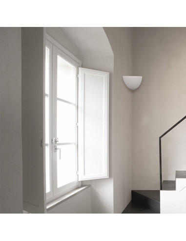Aplique de pared modelo ESFERA CORNER 280 - 1xE27 en color Blanco para 1xE27 (no incluida)