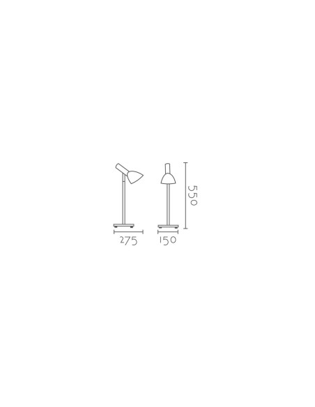 Lámpara de mesa modelo MT4279-BK en color Negro para 1xE27 (no incluida)