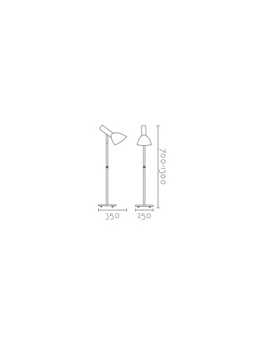 Lámpara de pie modelo ML4279-BK en color Negro para 1xE27 (no incluida)