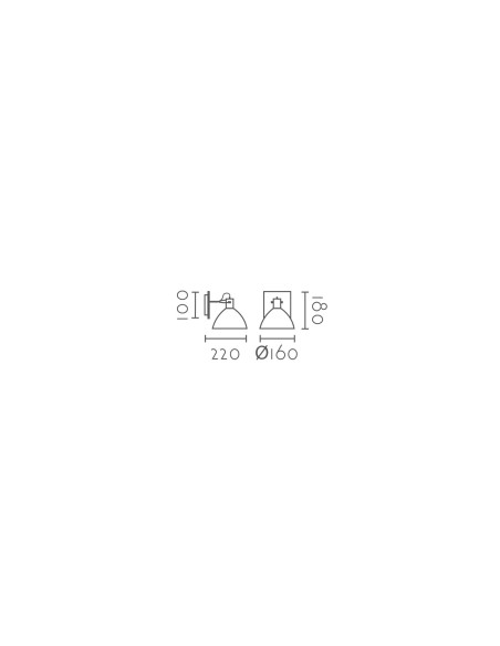 Aplique de pared modelo MB6173 para 1xE27 (no incluida)