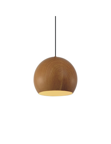 Lámpara colgante modelo MD6144G-DKWD en color Pintura Imitación Madera para 1xE27 (no incluida)