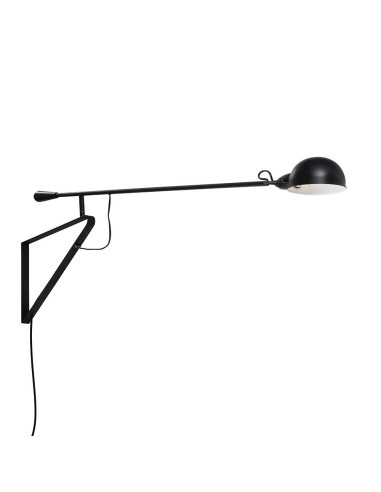 Aplique de pared modelo MB4275-BK en color Negro para 1xE27 (no incluida)
