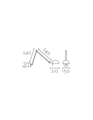 Aplique de pared modelo MB6143-2W en color Blanco para 1xE27 (no incluida)