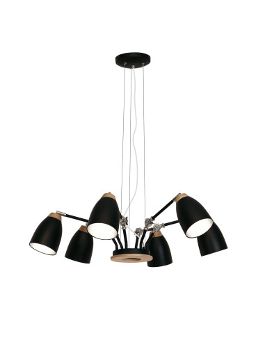 Lámpara colgante modelo MD2227 para 6XE27 (no incluida)