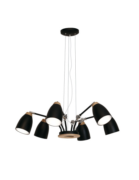 Lámpara colgante modelo MD2227 para 6XE27 (no incluida)