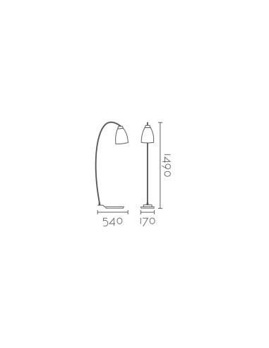 Lámpara de pie modelo ML2224 para 1xE27 (no incluida)