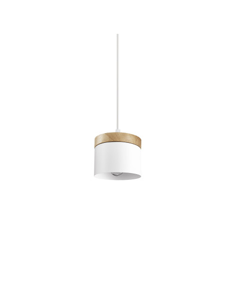 Lámpara colgante modelo MD2341-WH en color Blanco para 1xE27 (no incluida)