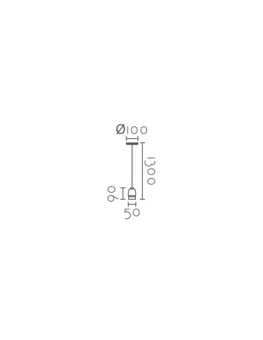 Lámpara colgante modelo MD3185A para 1xE27 (no incluida)
