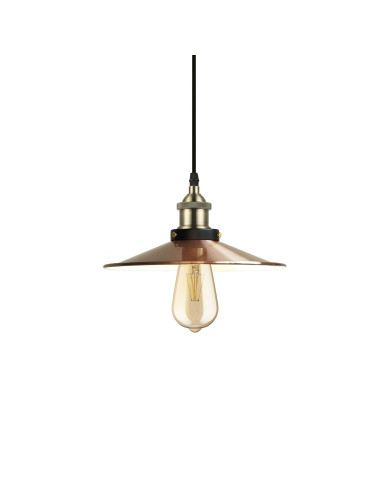Lámpara colgante modelo MD5197-CP en color Cobre para 1xE27 (no incluida)