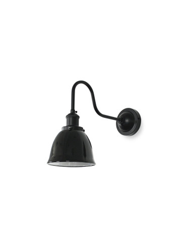 Aplique de pared modelo MB6180-BK en color Negro para 1xE27 (no incluida)