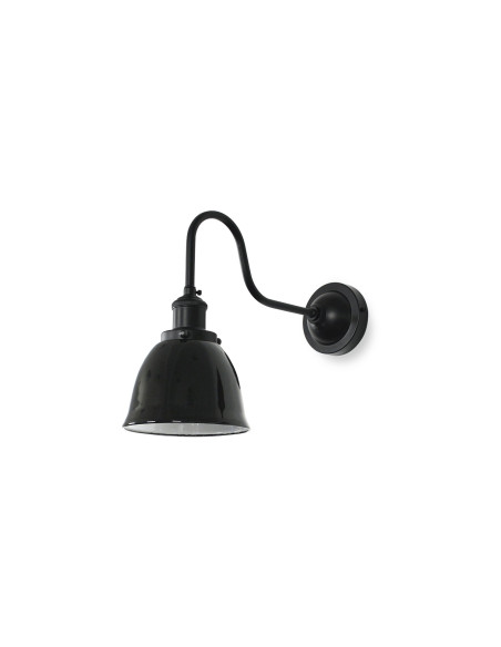 Aplique de pared modelo MB6180-BK en color Negro para 1xE27 (no incluida)