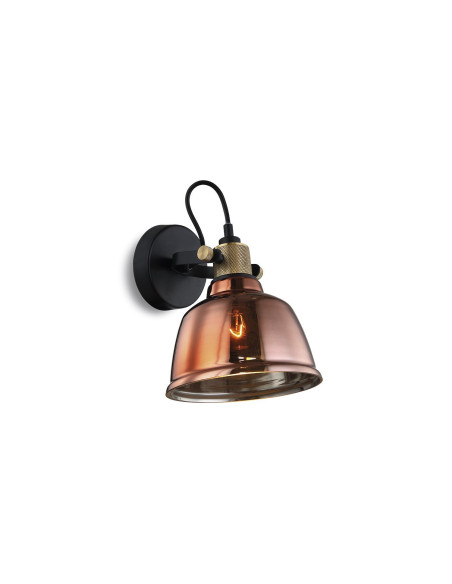 Aplique de pared modelo MB8021S-TCP en color Cobre para 1xE27 (no incluida)