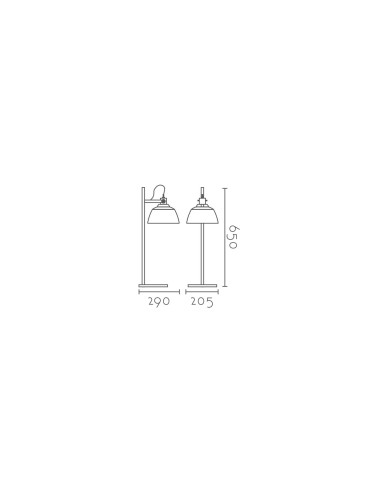 Lámpara de mesa modelo MT8021A-TGD en color Dorado para 1xE27 (no incluida)