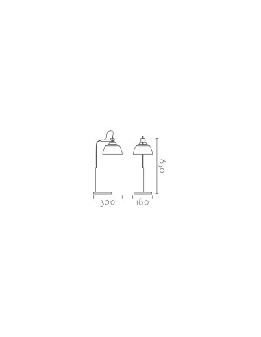 Lámpara de mesa modelo MT8021S-TCP en color Cobre para 1xE27 (no incluida)