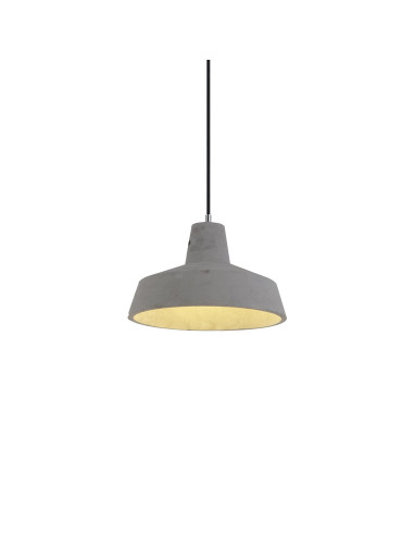 Lámpara colgante modelo CM5022 en color Cemento para 1xE27 (no incluida)