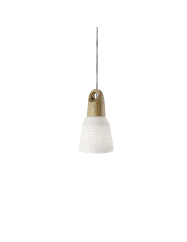 Lámpara colgante modelo MD2301S-W en color Blanco para 1xE27 (no incluida)
