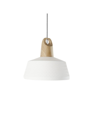 Lámpara colgante modelo MD2302-W en color Blanco para 1xE27 (no incluida)