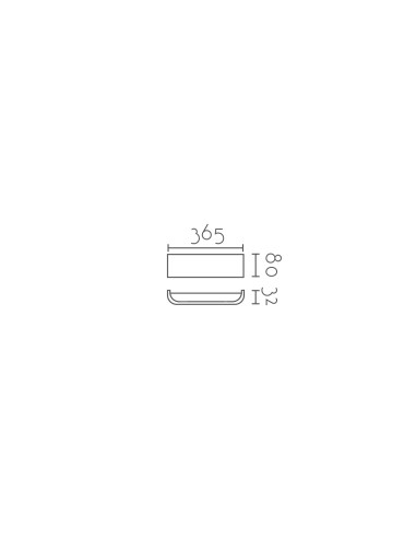 Aplique de pared modelo NIDIA-14W en color Blanco