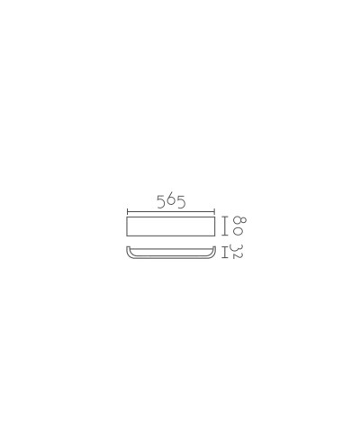 Aplique de pared modelo NIDIA-24W en color Blanco