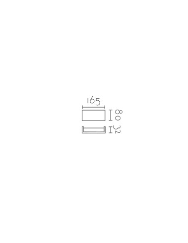 Aplique de pared modelo NOA-5W en color Blanco