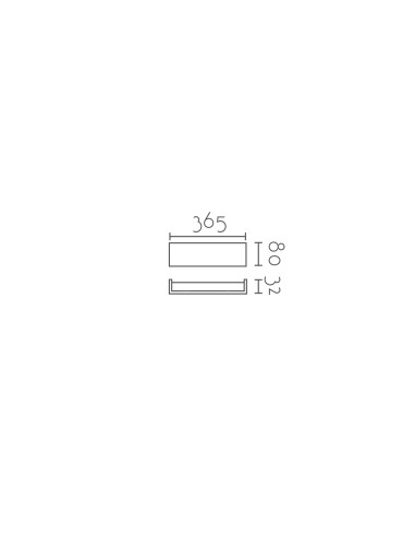 Aplique de pared modelo NOA-14W en color Blanco