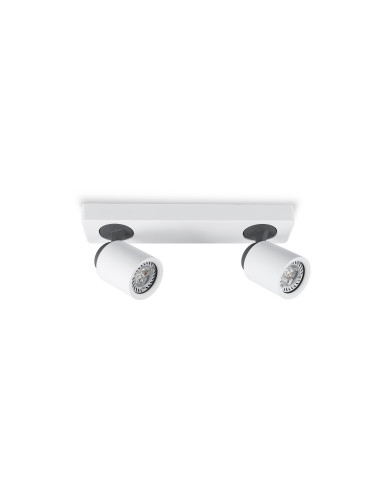 Aplique de pared modelo MX3012-WH en color Blanco, Gris Antracita para 2xGU10 (no incluida)