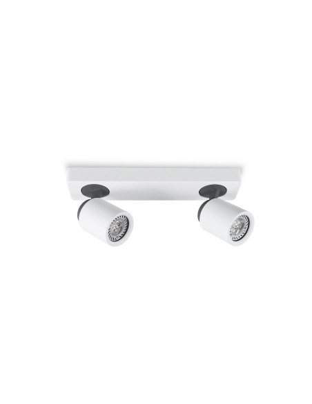 Aplique de pared modelo MX3012-WH en color Blanco, Gris Antracita para 2xGU10 (no incluida)