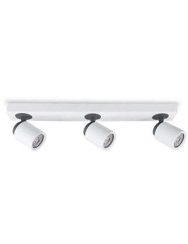 Aplique de pared modelo MX3013-WH en color Blanco, Gris Antracita para 3XGU10 (no incluida)