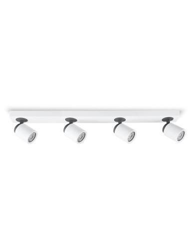 Aplique de pared modelo MX3014-WH en color Blanco, Gris Antracita para 4xGU10 (no incluida)