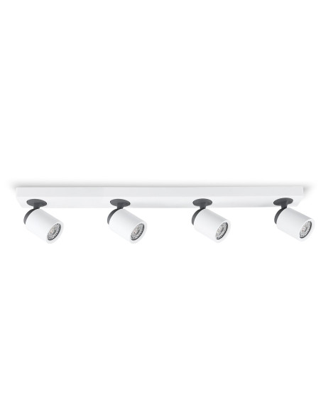 Aplique de pared modelo MX3014-WH en color Blanco, Gris Antracita para 4xGU10 (no incluida)