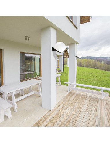 Aplique de pared modelo MART WG25/OPAL en color Blanco Opal