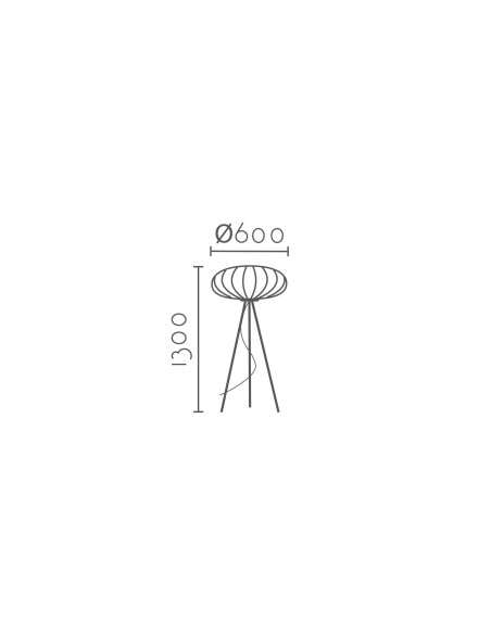 Lámpara de pie modelo F12983-60 MANHATAN en color Blanco para 3xE27 (no incluida)