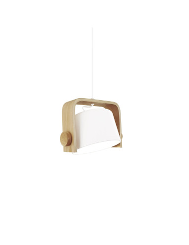 Lámpara colgante modelo MD2414-WH en color Blanco para 1xE27 (no incluida)
