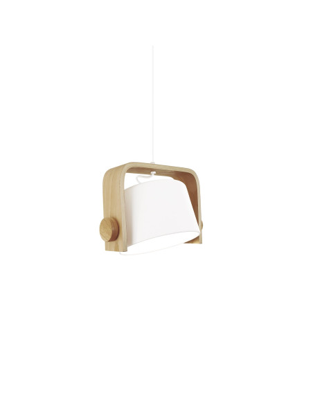 Lámpara colgante modelo MD2414-WH en color Blanco para 1xE27 (no incluida)