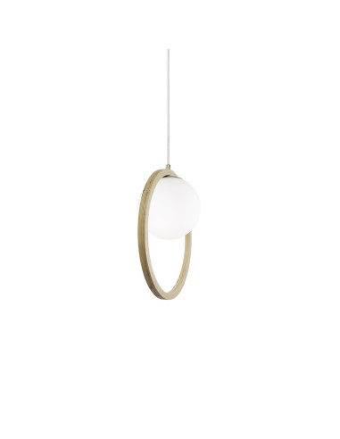 Lámpara colgante modelo MD2416-NAT en color Natural para 1xE27 (no incluida)