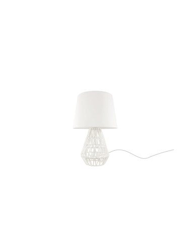 Lámpara de mesa modelo MT3062-WH en color Blanco para 1xE27 (no incluida)