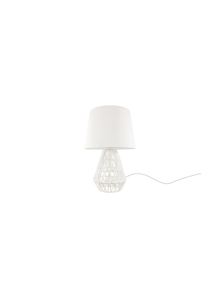 Lámpara de mesa modelo MT3062-WH en color Blanco para 1xE27 (no incluida)