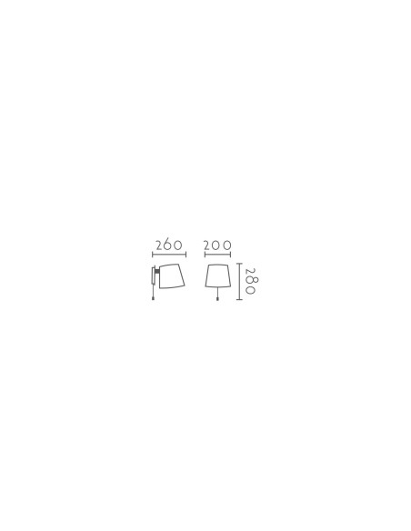 Aplique de pared modelo MB2242 para 1xE27 (no incluida)