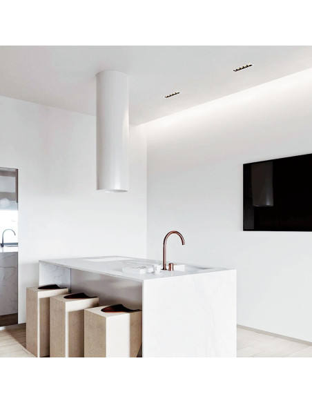 Aplique de pared modelo CUBIC5 - TRIAC REGULABLE en color Blanco