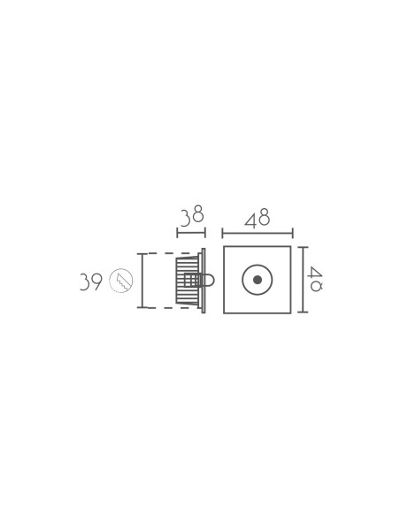 Empotrable modelo MINI9010-WH en color Blanco