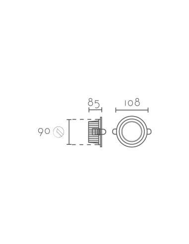 Empotrable modelo DL3417-9W en color Blanco