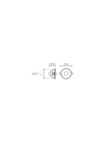Empotrable modelo DLA10 10.2W en color Blanco