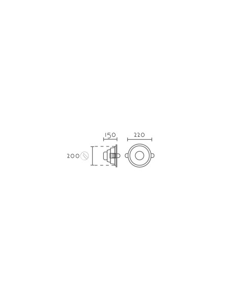 Empotrable modelo DLA20 29.8W en color Blanco